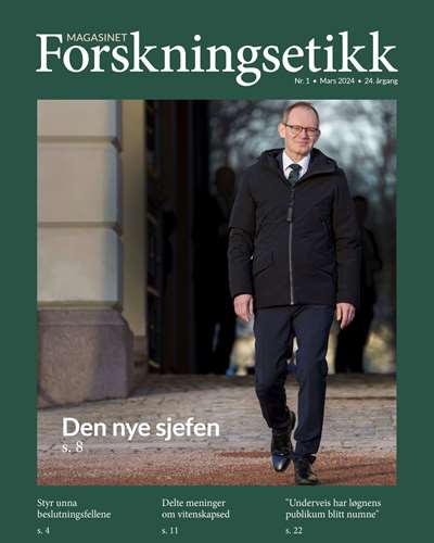Omslag av magasinet med bilde av Oddmund Hoel som går bortover slottsbakken.